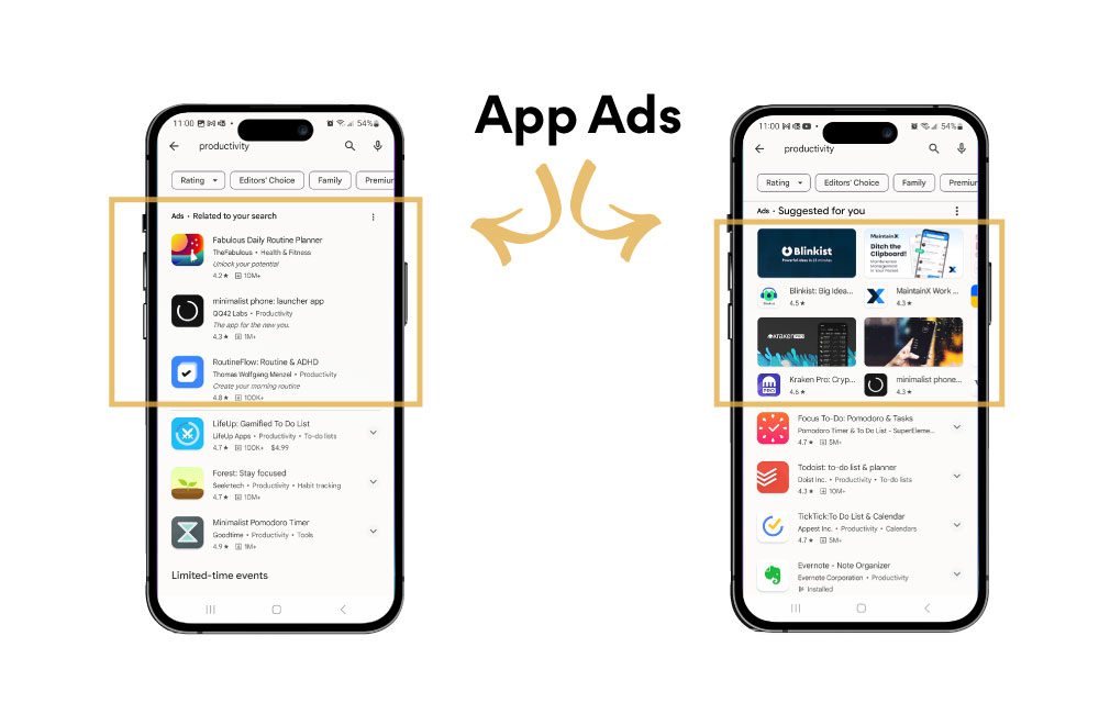 Google Ads - Google App Ads Example - Digital Marketing for Small Business Toronto - JP Marketing Associates