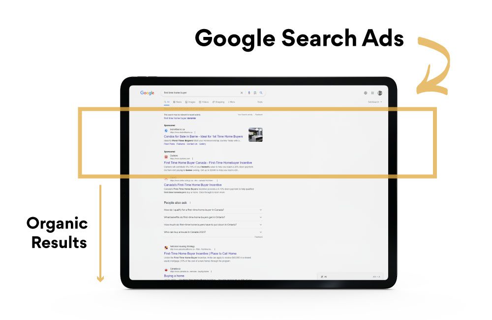 Google Ads - Google Search Ads PPC Example - Digital Marketing for Small Business Toronto - JP Marketing Associates